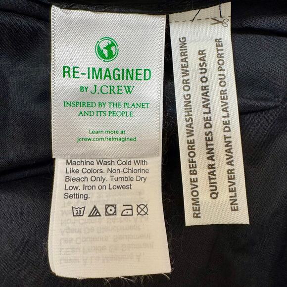 J Crew Small Button Front Black Cotton Beach Dress NWT - Picture 6 of 9